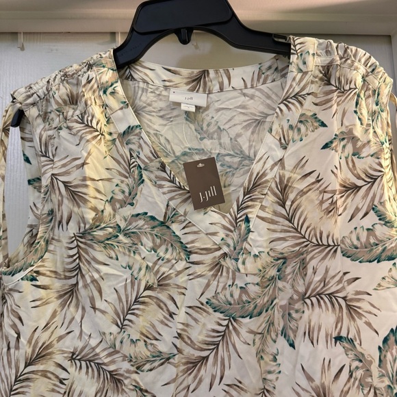 J. Jill Positano Shoulder Tie Sleeveless Blouse - Picture 5 of 9